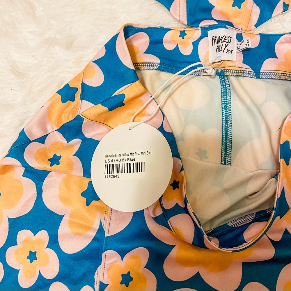 Princess Polly blue and pink floral two piece set - Picture 4 of 6